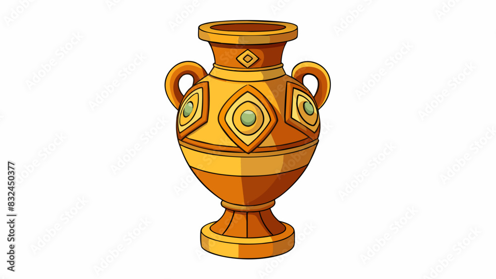 The intricate design and delicate craftsmanship of the vase suggest that it was created during the Renaissance period when intricate details and. Cartoon Vector. The intricate design and delicate craftsmanship of the vase suggest that it was created during the Renaissance period when intricate details and. Cartoon Vector.
