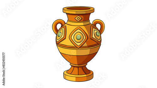 The intricate design and delicate craftsmanship of the vase suggest that it was created during the Renaissance period when intricate details and. Cartoon Vector.