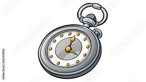 The polished silver tory pocket watch passed down through generations was a cherished family heirloom and a testament to the enduring legacy of the. Cartoon Vector.
