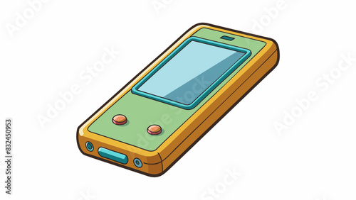 The phone was thin and lightweight making it easy to slip into a pocket or purse.. Cartoon Vector.