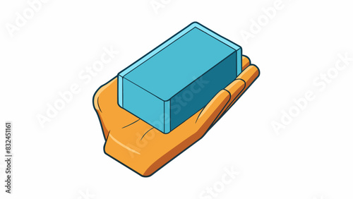 The somewhat was a rectangular block that fit neatly in the palm of my hand. It was made of a hard plastic material and had a matte finish. The edges. Cartoon Vector.