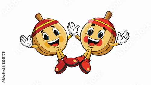 The sound of castanets clicking and hand clapping can be heard at any traditional Spanish music performance adding a lively and energetic ambiance to. Cartoon Vector.
