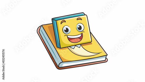 Think of a comment like a postit note stuck onto a photo album adding a personal touch to the memories captured within.. Cartoon Vector.