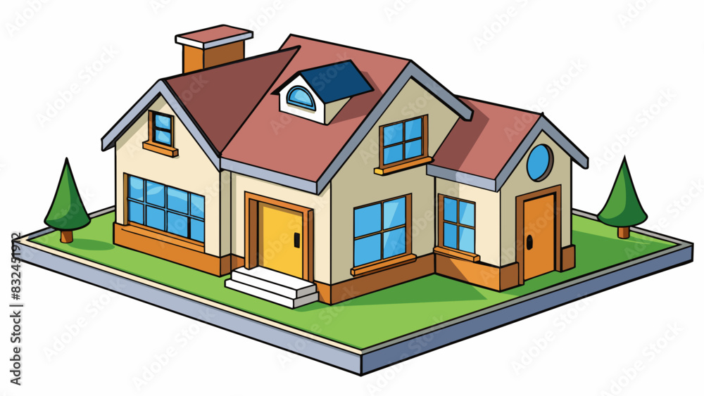 When describing a house you could mention its characteristics like the number of bedrooms and bathrooms its architectural style and any unique. Cartoon Vector. When describing a house you could mention its characteristics like the number of bedrooms and bathrooms its architectural style and any unique. Cartoon Vector.
