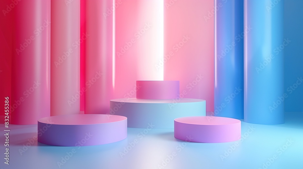 background with a smooth, cylindrical shape in soft pastel colors background with a smooth, cylindrical shape in soft pastel colors