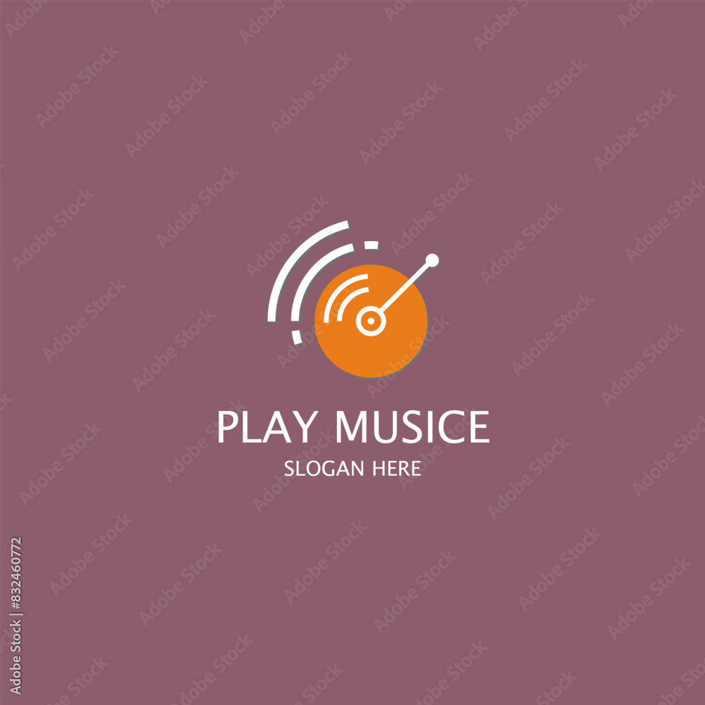 Obraz premium Music Streaming Service Logo 