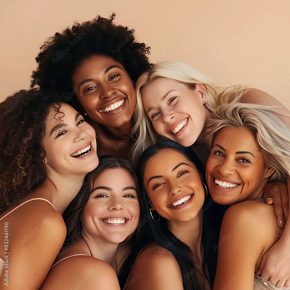 A group of diverse women, each with different ethnicities A group of diverse women, each with different ethnicities