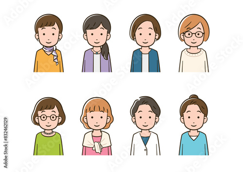 女性の人物アイコン