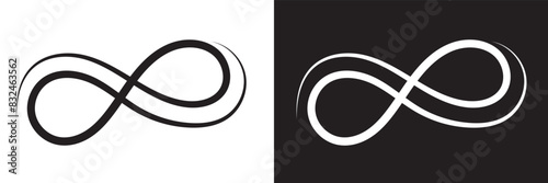 Hand drawn infinite symbols
