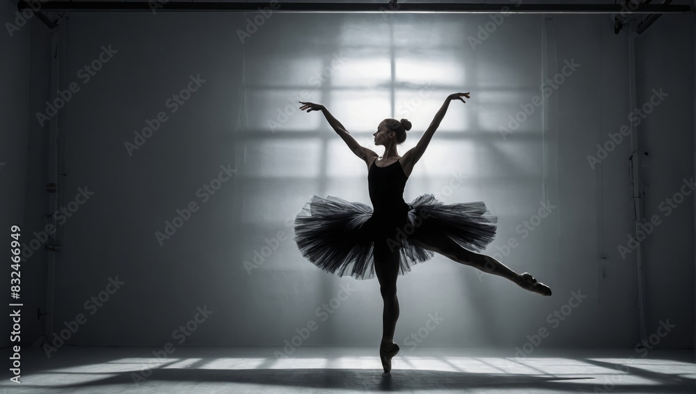 ballerina dancing in the studio ballerina dancing in the studio