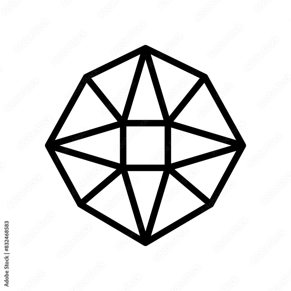 Diamond line icon. Gems icon. Diamond and gems icon isolated on white background. Transparent background, minimalist symbol. Vector images Diamond line icon. Gems icon. Diamond and gems icon isolated on white background. Transparent background, minimalist symbol. Vector images