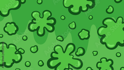 アメコミ風_アメーバの背景イラスト_16:9