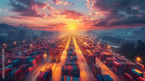 Logistics hubs strategically located near major transportation routes facilitate the efficient movement of goods and materials.