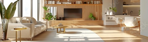 illustration 3D Model AIpowered virtual assistants for smart home automation and control photo