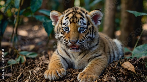 babytiger in the jungle