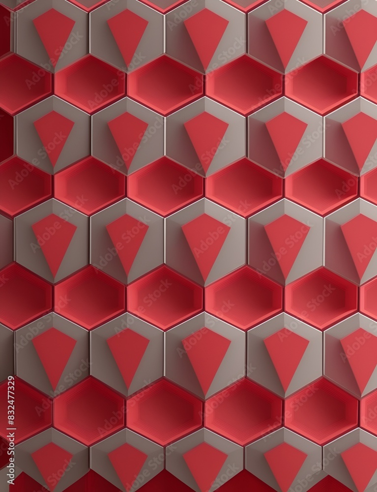 red hexagonal background red hexagonal background