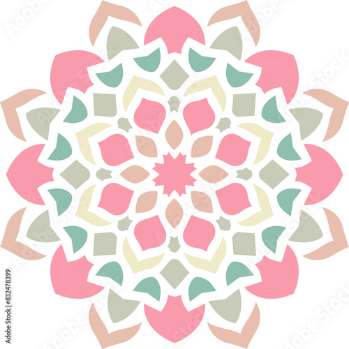 Colorful splendid mandara pattern