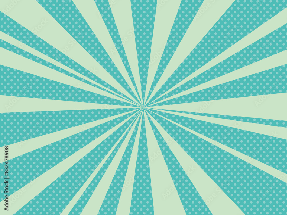 Obraz premium 水玉と放射線の壁紙 