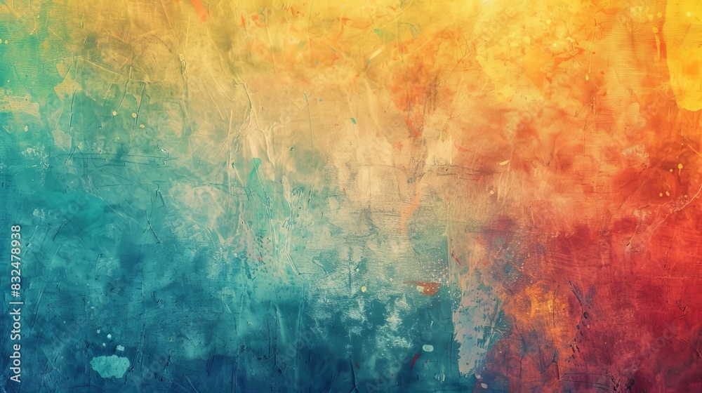 Obraz premium abstract textured background with vibrant colors and painted spots photo backdrop