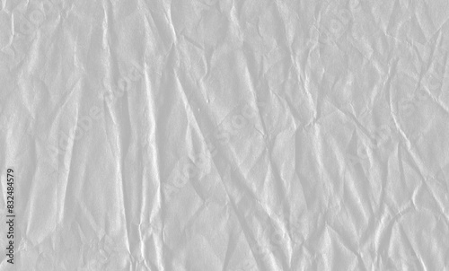 plastic texture overlay, white crumpled and creased plastic poster texture background