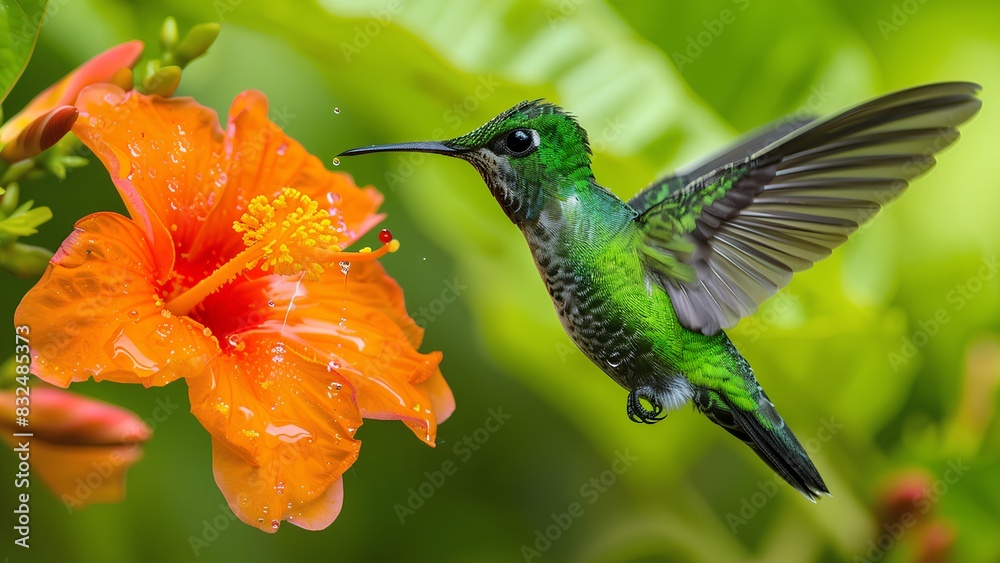 Fototapeta premium hummingbird on a flower