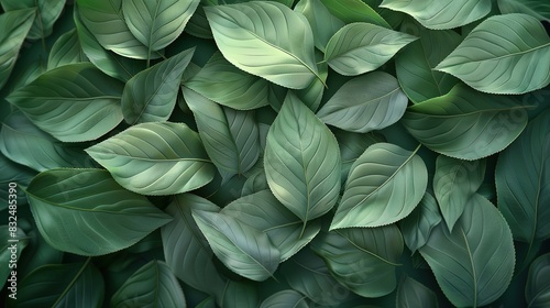 background with a pattern of layered  translucent leaves