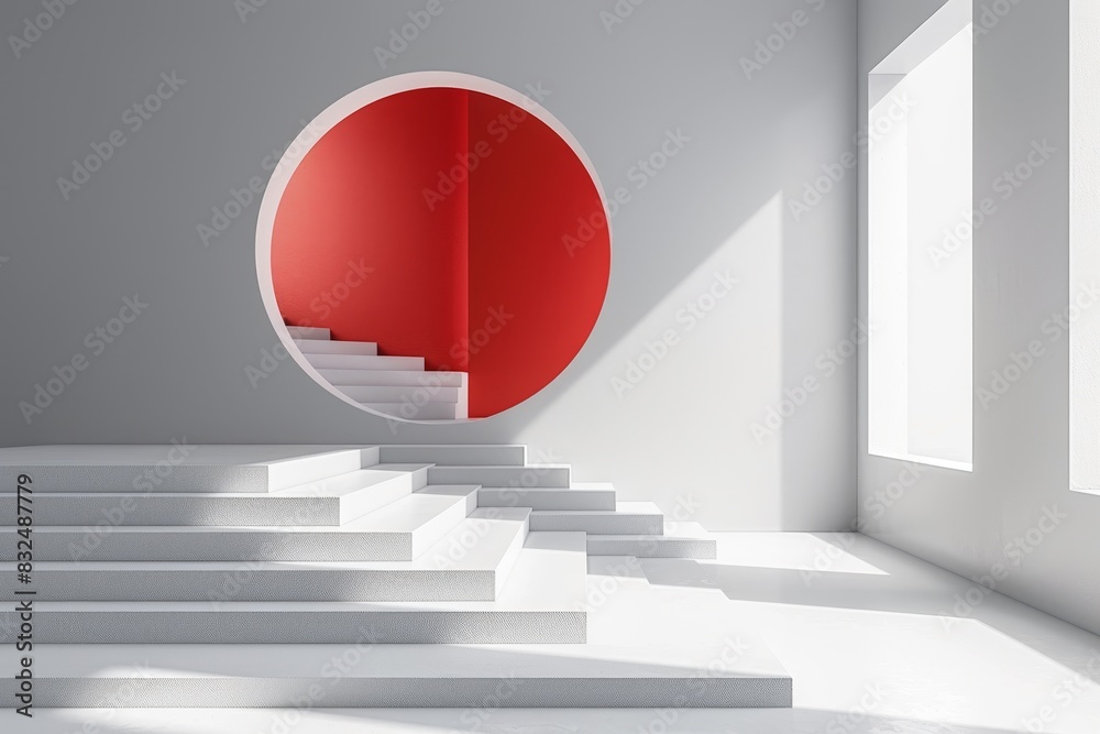 Obraz premium Sleek Minimalist Presentation Background for Advertising Templates