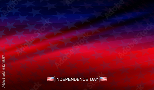 Abstract composition with many stars, USA Independence Day.