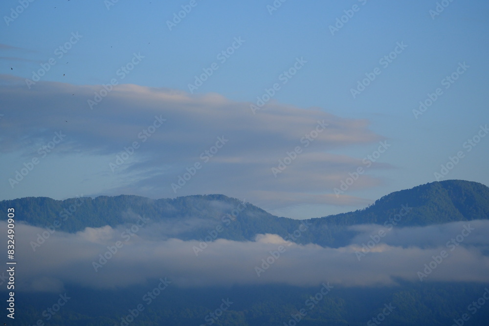 Mountains and clouds. Clouds over the mountains Mountains and clouds. Clouds over the mountains