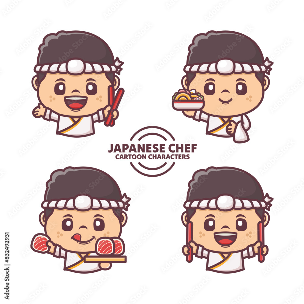 japanese chef cartoon character design japanese chef cartoon character design