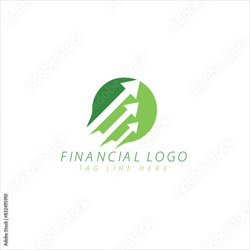 Creative growth data finance logo design, modern accounting logo 