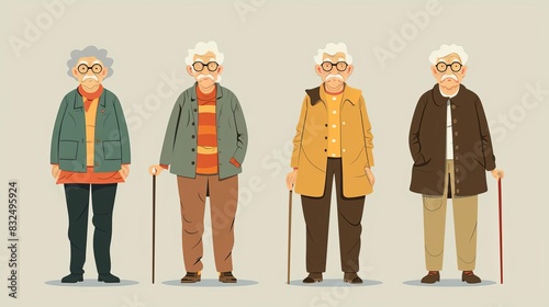 Senior citizens feeling supported photo