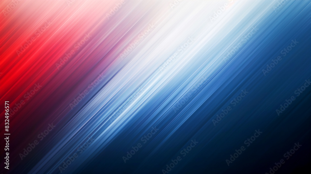 Abstract motion red, white and blue background with lines