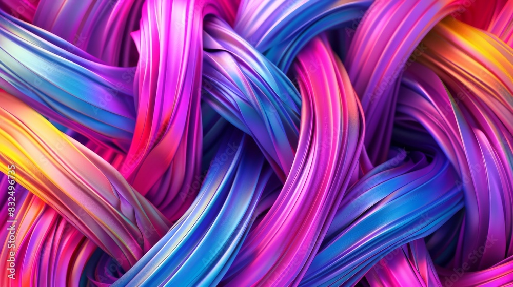 Interwoven Neon Lines.. Interwoven Neon Lines..