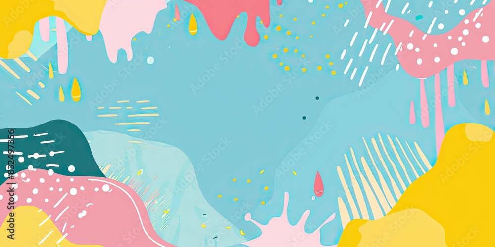 Obraz premium Playful Pastel Abstract Background