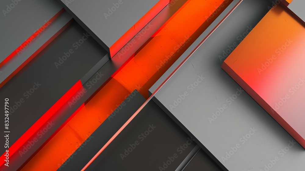 Futuristic grey background with orange and red highlights Futuristic grey background with orange and red highlights