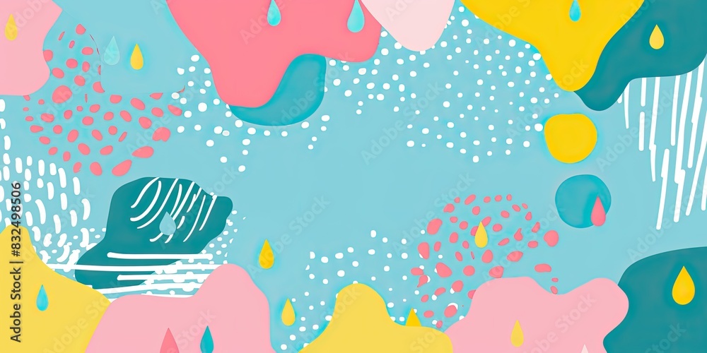 Playful Pastel Abstract Background