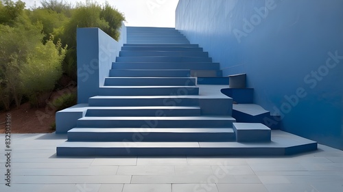 Steps Leading to Blue WallSteps Leading to Blue Wall