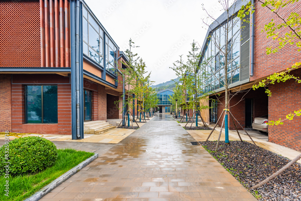 Demonstration village, Longbi village, Xiangning County, Linfen, Shanxi, Loess high slope, new countryside, health demonstration village, Changning Town, advanced, grassroots, democracy and rule of la