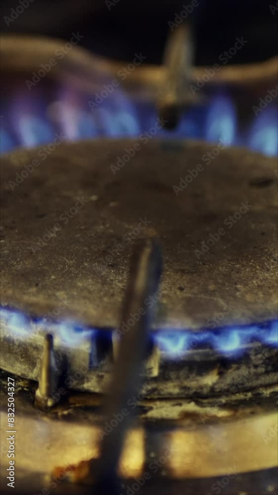 Burning Power of Kitchen Flame. Vertical.
Burning Power of Kitchen Flame. Vertical.