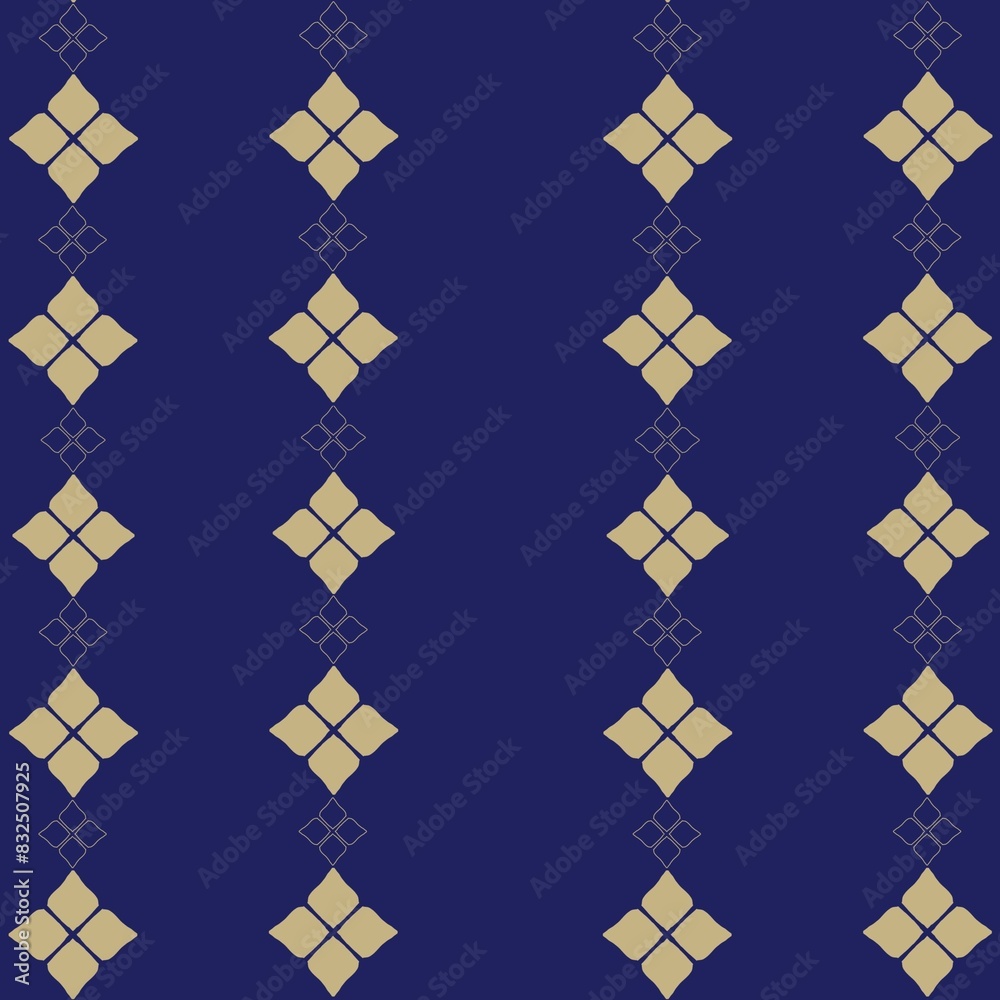 Luxury Thai pattern soft purple background vector illustration. Lai Thai element pattern. Lavender colorthai fabric modern design pattern on blue background vector