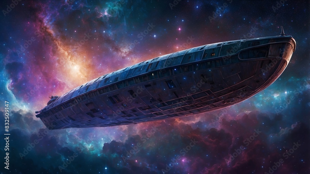 A mesmerizing digital anime depicts a shimmering starry skiff gliding through the cosmos, its sleek silhouette outlined against a backdrop of twinkling galaxies. A mesmerizing digital anime depicts a shimmering starry skiff gliding through the cosmos, its sleek silhouette outlined against a backdrop of twinkling galaxies.