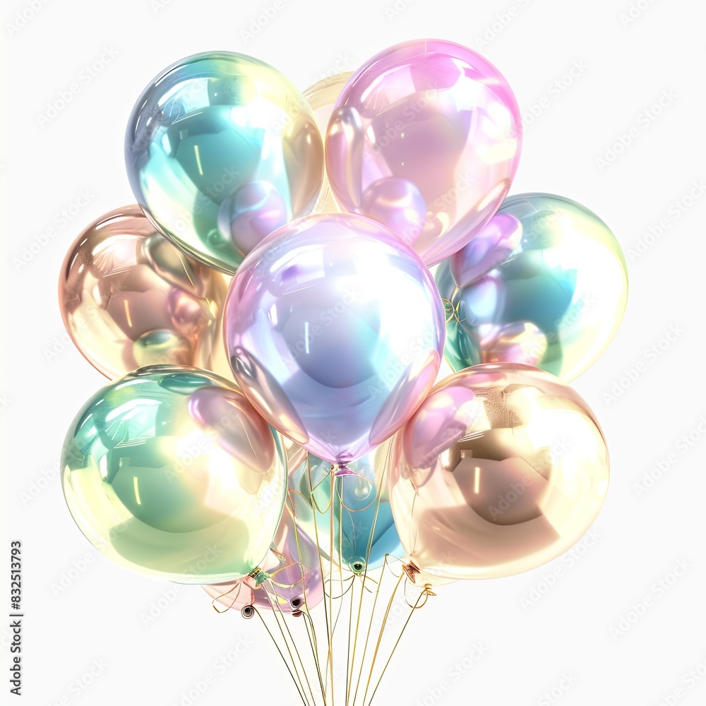 Iridescent Balloons Bunch Iridescent Balloons Bunch
