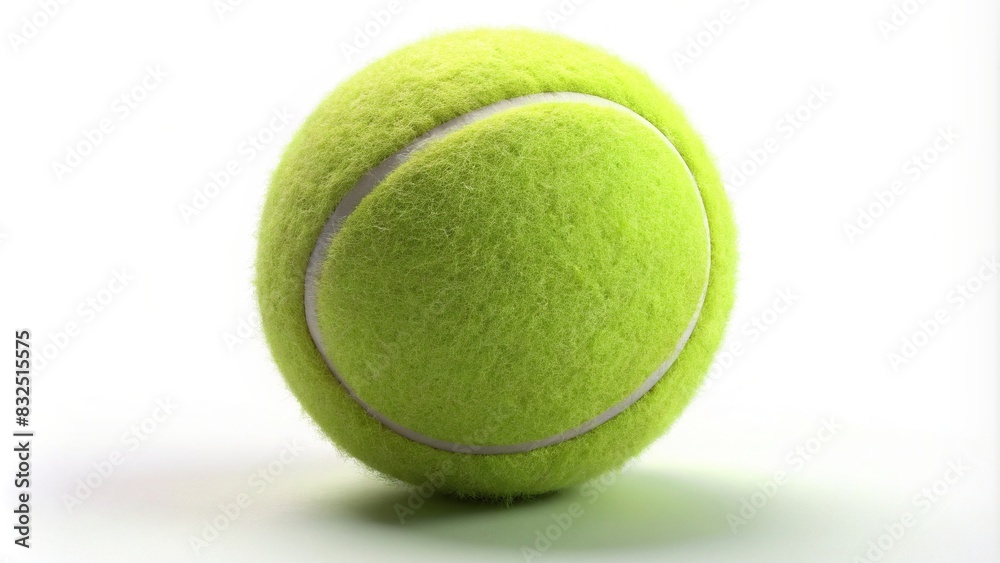 rendering of a tennis ball isolated on white background