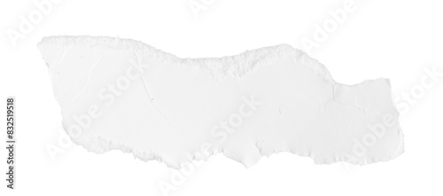 a white piece of paper on an isolated white background
