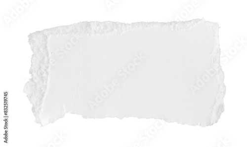 a white piece of paper on an isolated white background
