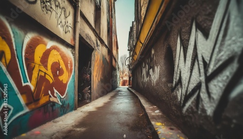  graffiti in a bad city area  © Marko