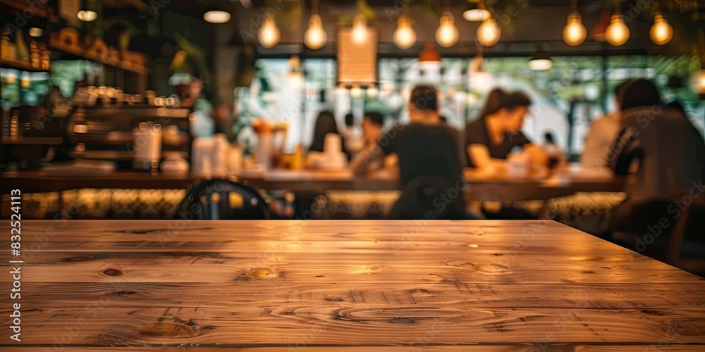 a image of a wooden table with a blurry background a image of a wooden table with a blurry background