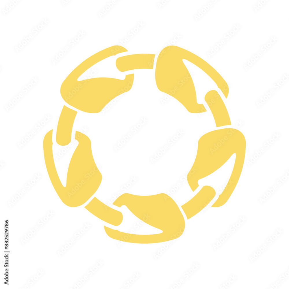 Chain round frame Texture Chain silhouette yellow and white circle border isolated on background. Chain design element Chain round frame Texture Chain silhouette yellow and white circle border isolated on background. Chain design element