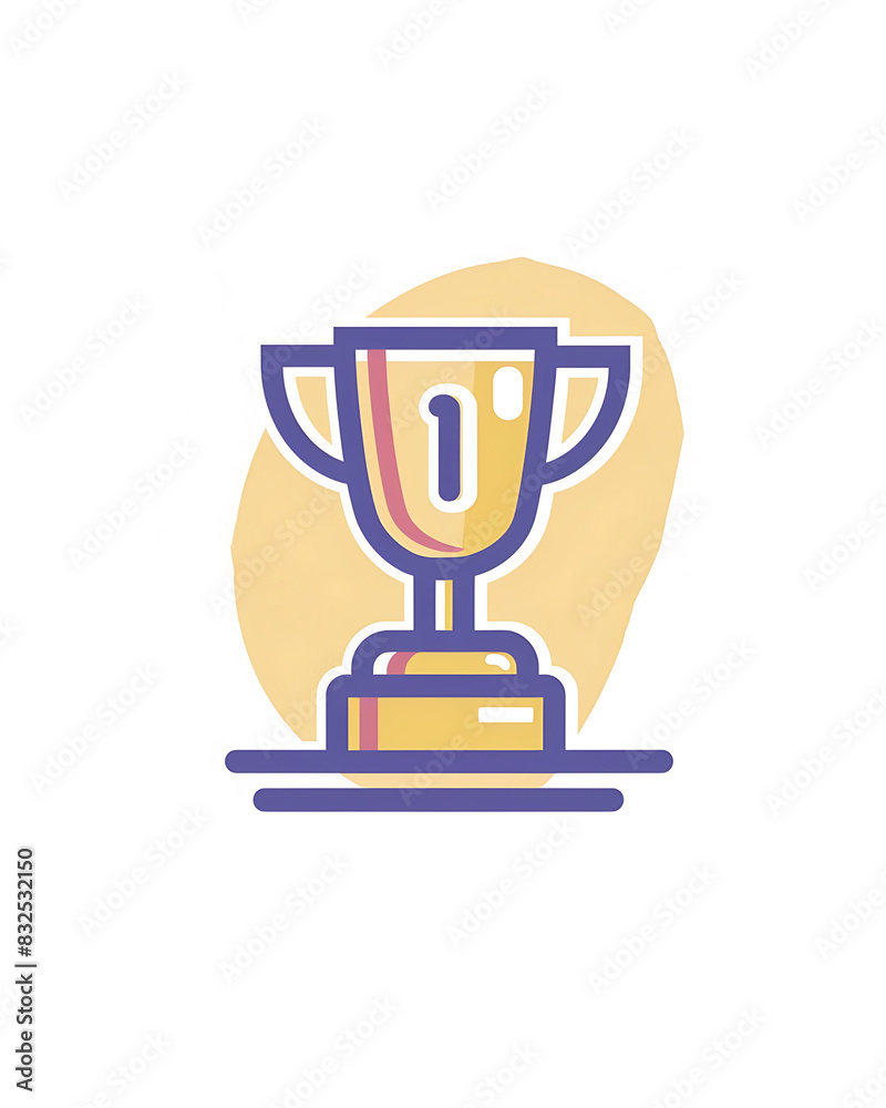 Winner #1 trophy number one winner's golden shine winner's circle award sweepstakes winning simple 2d rounded blank name plate. Trophy illustration isolated on a white background. Winner #1 trophy number one winner's golden shine winner's circle award sweepstakes winning simple 2d rounded blank name plate. Trophy illustration isolated on a white background.